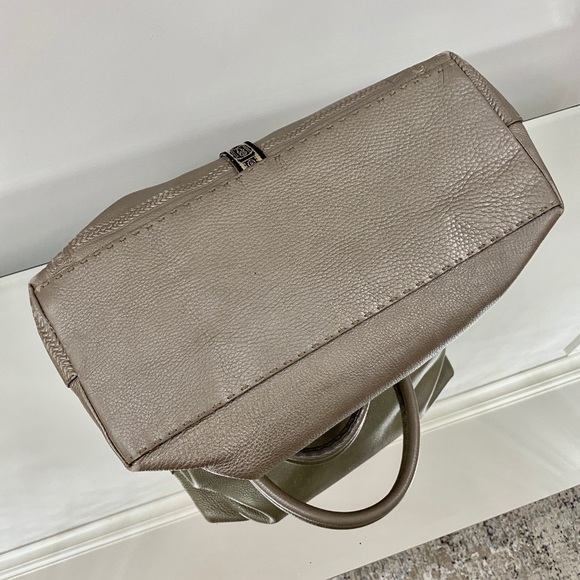 Fendi Pewter Villa Borghese Selleria Leather Bag - Picture 5 of 15